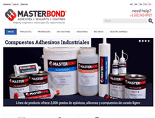 Tablet Screenshot of masterbond-es.com